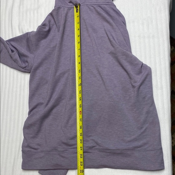 Yogalicious Hoodie Cowl Neck Drawstring Front Pocket Soft Purple Size Medium - Picture 4 of 8